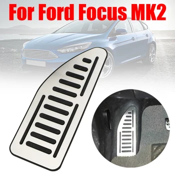 Akcesoria samochodowe ze stali nierdzewnej podnóżek podnóżek pokrywa pedał auta dla Ford Focus 2 MK2 MK3 MK4 2012-2017 Kuga Escape