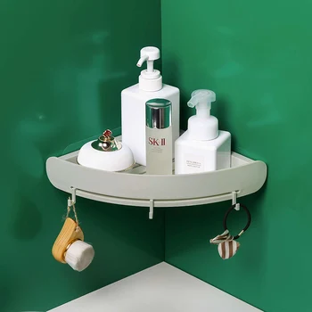 Akcesoria łazienkowe organizator hak kosmetyczny regał do przechowywania naścienna skrzynka do przechowywania prysznic wc schowek plastikowy bezpłatny cios