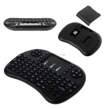 Angielski 2.4 GHz Wireless i8 Klawiatura Touchpad Fly Air Mouse dla Android TV PS3