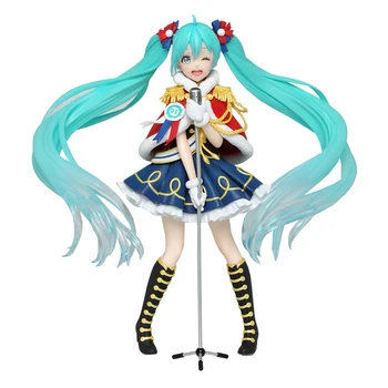 Anime Model Hatsune Miku Winter Live Band Lead Singer Action Figure Doll Decoration Toy Gift Wykwintne Pudełko