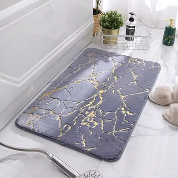 Antypoślizgowe dywaniki łazienkowe super chłonne prysznice dywany do łazienki miękki opatrunek podłoga sztuczne dywaniki z króliczej wełny do dekoracji wnętrz 40x60cm 4 wielkości