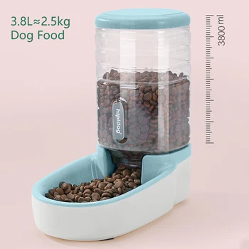 Automatyczny karmnik dla zwierząt domowych,3,8 l o dużej pojemności dozownik wody/karmy dla psów i kotów - Kot Automatic Feeder, Gravity dog food bowl