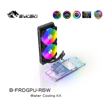 BYKSKI GPU Water Block do karty graficznej AMD/NVIDIA z 240 mm chłodnica pompa wody A-RGB LED light GPU radiator radiator wentylator 120