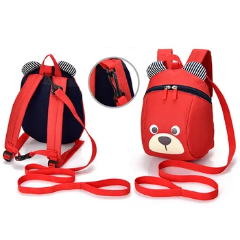 Baby Toddler Backpack Anti-lost Kids Baby Bag wiek 1-3 słodkie zwierzęta niedźwiedź dzieci pluszowy plecak przedszkole miś szkolna torba