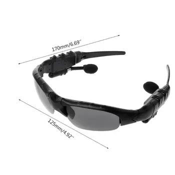 Bezprzewodowa Bezprzewodowa Bluetooth-zestaw słuchawkowy okulary stereo muzyka Słuchawki okulary Hands Free telefon dla kobiet mężczyzn