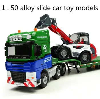 Bezpłatna wysyłka !1 : 50 stop slajdów samochód zabawki, modele maszyn budowlanych,burtówka z buldożerami model,ulubiona