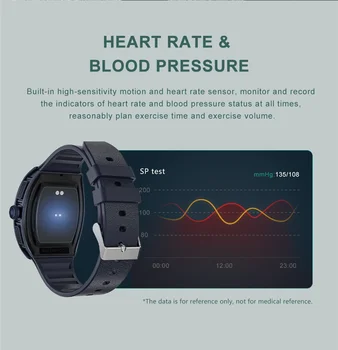 Bluetooth inteligentne bransoletka kwadratowe kobiety wodoodporny IP68 bransoletka rytmu serca, ciśnienia krwi tlenu w krwi sportowe inteligentne zegarki LV1