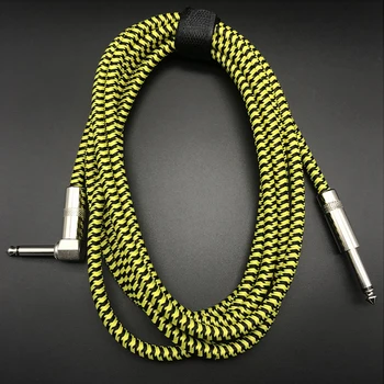 Coth gitara elektryczna kabel 3 m 5 m 10 m 20 m anty-zakłócenia 6.35 ukulele bas wielokolorowy przewód kabel do gitary niebieski żółty