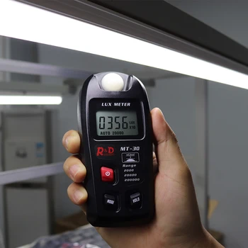 Czarny MT30 fotometry tester środowiska badania Apartament metr 0~200 000 luksów zakres światła metr przewodnik projekt Иллюминометр Lux/fc