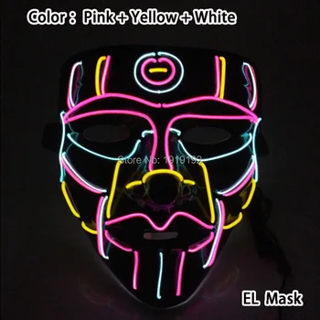 Czyszczenie Rok Wyborów Partia Maska Przerażające Halloween Maska, Anonimowy Haker Maska Glow Imprez