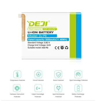 DEJI Huawei P9 bateria HWP10 G9 mate 8 9 10 zero cykl rzeczywista pojemność wewnętrzna Bateria wymiana Batarya z bezpłatnym zestawem narzędzi