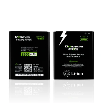 DORAYMI BL243 bateria do Lenovo K3 Note K50-T5 A7000 A5500 A5600 A7600 BL242 K30-W K30-T A6000 A3860 A6010 wymiana Bateria