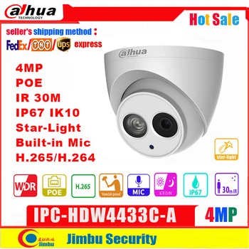 Dahua 4MP kamera IP IPC-HDW4433C-A Starlight levelPoE wbudowana mikro IR30m IP67 kamera sieciowa do monitoringu wymiana IPC-HDW4431C-A