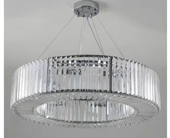 Darmowa wysyłka LED Luxury Clear European Top K9 Clear Crystal lampa wisząca hotelowy sala / salon jadalnia AC Home Decoration