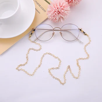 Dawapara Star and Crown Shape długi łańcuch okulary w kolorze złotym i srebrnym łańcuch punktów dla oczu dla kobiet i mężczyzn biżuteria