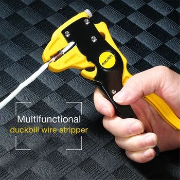 Deli Multitool szczypce do automatycznego zdejmowania izolacji do przewodów precyzyjny światłowodowe nóż kabel nożyczki zaciskane peeling narzędzia alicates