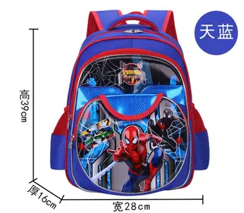 Disney kreskówki 3D spider-man, Kapitan Ameryka plac szkolna torba chłopiec przedszkole uczeń plecak moda wodoodporne torby