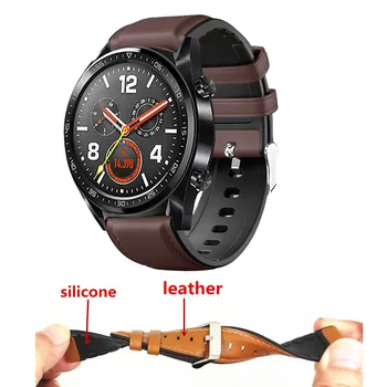 Dla GTR 47 mm pasek Skórzany watchband Xiaomi Huami Amazfit PACE/Stratos 3 2 2S zegarek bransoletka dla Amazfit GTR2 Correa
