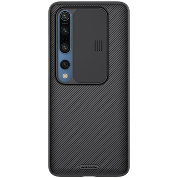 Dla Xiaomi Mi 10 Case NILLKIN CamShield Case Slide Camera Cover Protect Privacy klasyczna tylna pokrywa dla Xiaomi Mi 10 Pro
