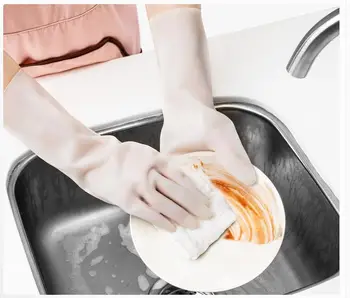Dla Youpin ochrona środowiska nitrylowe rękawice gumowe damskie domowa, sprzątanie kuchni, mycie naczyń, pranie