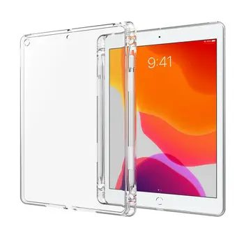 Dla iPad Air 10.9 2020 Case miękka silikonowa pokrywa TPU dla iPad Air 4. generacji slim case przezroczysta pokrywa tylna TPU uchwyt ołówka