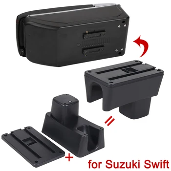 Do Suzuki Swift podłokietnik skrzynia Suzuki Swift uniwersalny samochód podłokietnik schowek uchwyt na kubki, popielniczka modyfikacja akcesoria