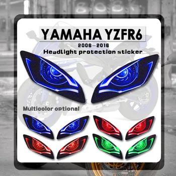 Do YAMAHA YZF R6 YZFR6 2006-2016 motocykl 3D przednia owiewka ochrona reflektorów naklejka ochrona głowy światła naklejka