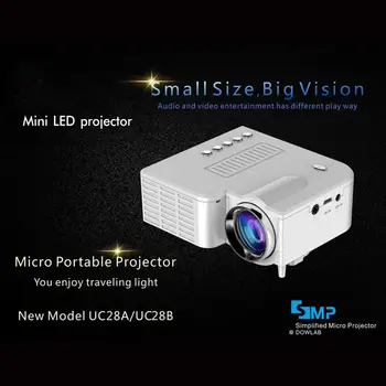Domowy projektor mini miniaturowy przenośny HD 1080P mini projektor led, projektor do kina domowego rozrywki