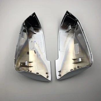 Drzwi zewnętrzne boczne skrzydło lustro pokrywa cpas do BMW serii 5 F10 F11 2016 2017 matowa srebrna pokrywa lusterka samochodowego