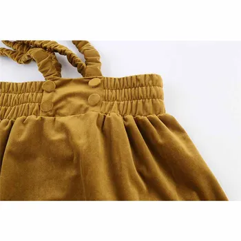 Dzieci dziewczyny pasek Sukienka czarne złoto patchwork aksamitna sukienka studenci noszą modę nowe sukienki pasek dzieci dziewczyny paczka odzież