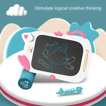 Dziecięcy rysunek płyty 3D Magic LCD Writing Tablet Digital Drawing Handwrit Pads przenośna e-планшетная prasowania ultra-cienka deska