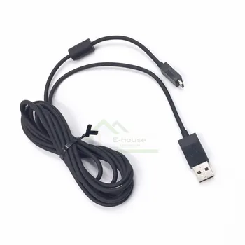 E-house 10pcs USB Power Charging Cable with LED light replacement for XBOX One Controller Data Cable