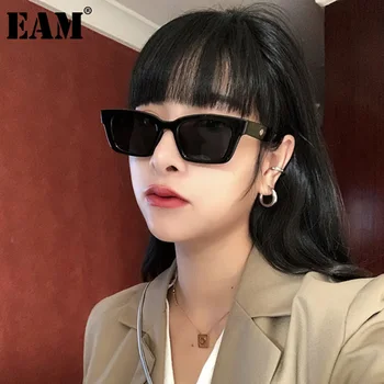 [EAM] kobiety Rocznika osobowość fajne Leopard okulary akcesoria nowy temperament moda wszystko mecz wiosna jesień 2021 1DD0545