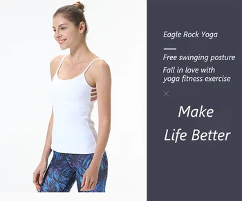 Eggle Rork Yoga Vest Sexy Letter Printed Women Yoga Quick-Dry Running Shirt Oddychającym Jerseys