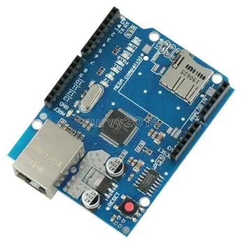Ethernet Shield W5100 dla Arduino Main Board RJ45 UNO ATMega 328 1280 MEGA2560 Network Expansion Board moduł z gniazdem Micro SD