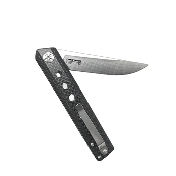 FREETIGER FT909 składany nóż D2 ostrze G10 włókna węglowego pióro kulkowe otwarte polowanie camping survival nóż w kieszeni narzędzia
