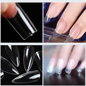 Fałszywe końcówki paznokci rozszerzenie natura Nail Art Display praktyka manicure narzędzia UV-żel-lakier francuski styl fałszywe końcówki paznokci 30/200szt
