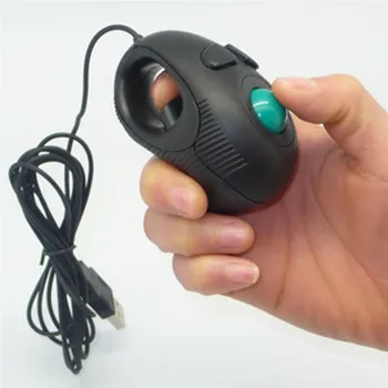 Firmowa mysz solidna mysz Neu Finger HandHeld 4D USB Mini Portable Trackball Mouse PC komputer przenośny