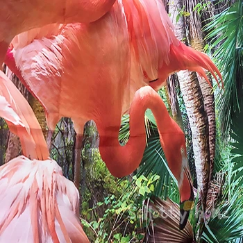 Flamingo Zasłony Prysznicowe Zielony Liść Wodoodporny Poliester Scandinavian Home Decor Łazienka Wystrój Łazienki