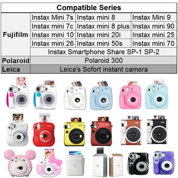 Fujifilm Instax Mini Film White 40-300 arkuszy w prezenty dla FUJI Instant Photo Camera Mini 9 8 8+ 7s 25, 50 70 90 drukarka SP1 SP2