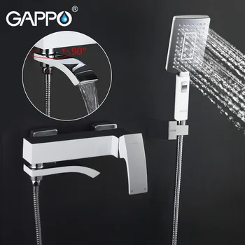 GAPPO wannowe ścienne bateria wannowa z kranu wody wodociągowej armatura do łazienki baterie prysznicowe