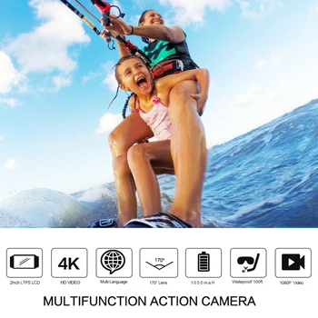 GEEKAM S9Rpro Action Camera Ultra HD 4K 30fps 16MP WiFi 2.0