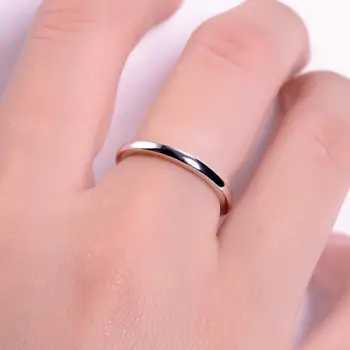 GEM ' s BALLET 925 srebro delikatny pierścionek zaręczynowy Petite Comfort Fit pierścionek zaręczynowy dla kobiet wykwintne biżuteria