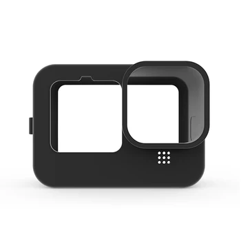 GoPro 9 silikonowe etui do obiektywu kamery pokrowiec anty-kropla miękka osłona do Gopro Hero 9 czarna sportowa kamera akcesoria