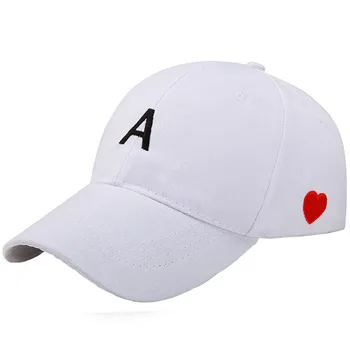 Gorąca wyprzedaż męska czapka koreańskie litery wersja jednolity kolor czapka z daszkiem hip-hop uniwersalny Sun Hat Cap casquette homme baseball #W30