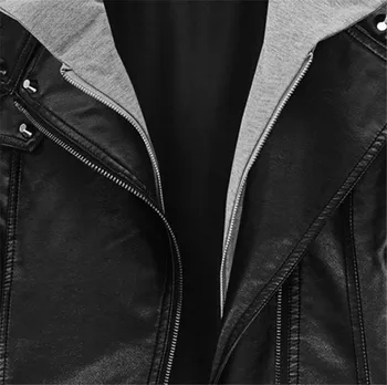Gotycka odzież skórzana kurtka Kurtka damska bluza zima jesień czarna мотоциклетная kurtka płaszcz z imitacji skóry