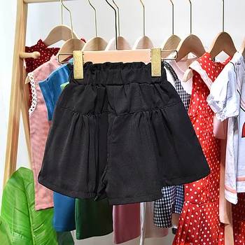 HE Hello Enjoy Girls Baby Clothes Sets Summer 2020 Clothes Fashion Sleeveless Polka Dot Top + Solid Color Szorty kostiumy dla dzieci