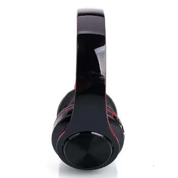 HY-812 Fold Wireless Head Wear Type Bluetooth V3.0 EDR Stereo Sport Bluetooth Headset Black & Red