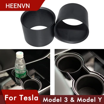 Heenvn Model3 Uchwyt Szklanki Wody Adapter Do Tesla Model 3 Akcesoria Centrum Sterowania Szuflada Do Przechowywania Tesla Model Y Model3 2020
