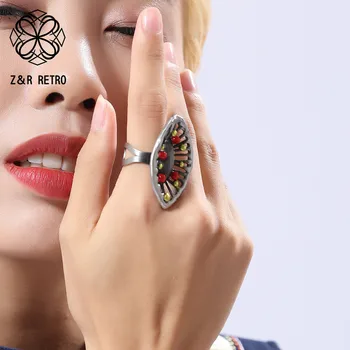 Hurtownia akcesoria mody gotycki miłość biżuteria fala wieczność obiecują biżuteria 2020 prezenty na Nowy rok kolorowe pierścienie dla kobiet
